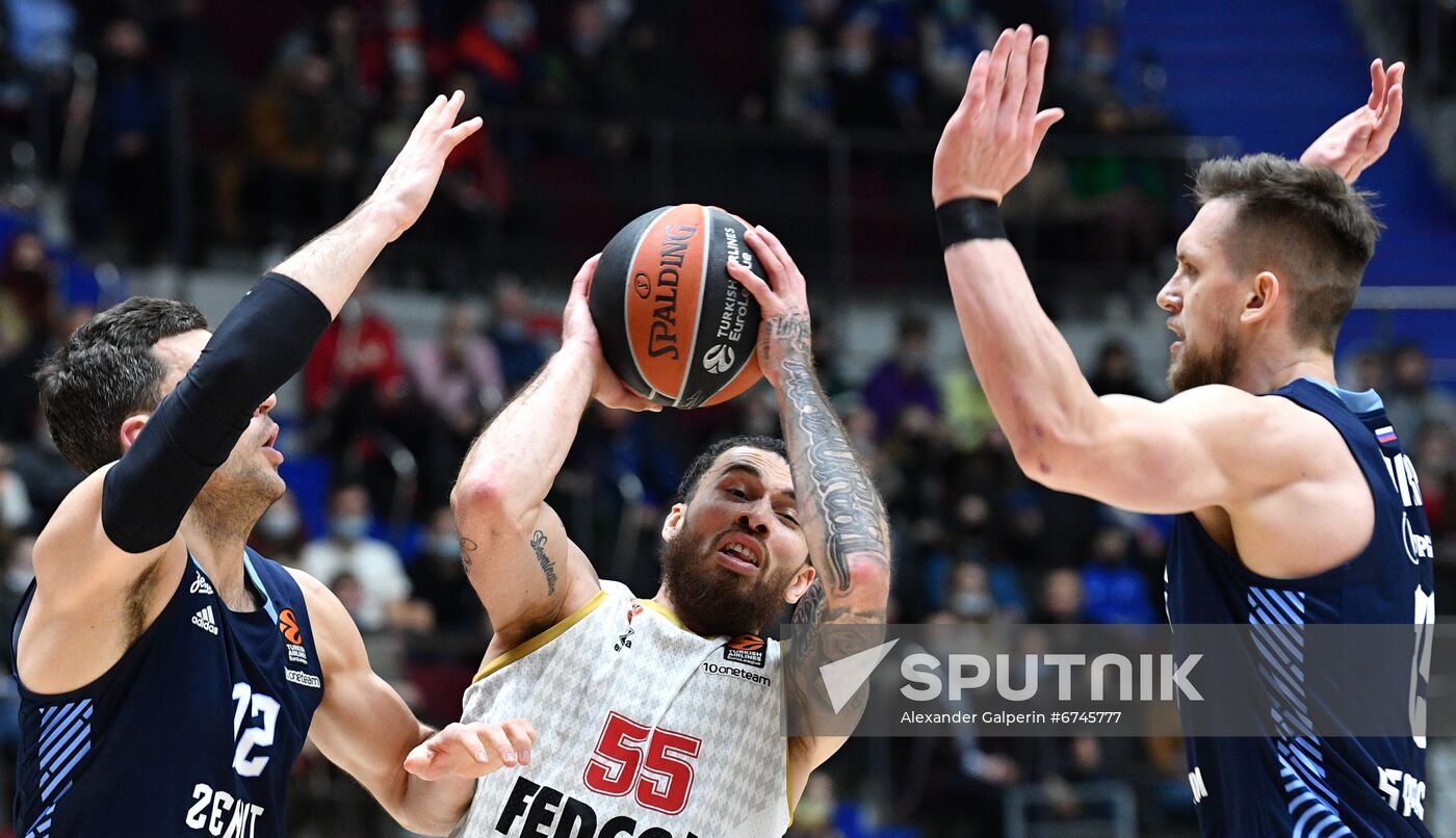 Russia Basketball Euroleague Zenit - Monaco