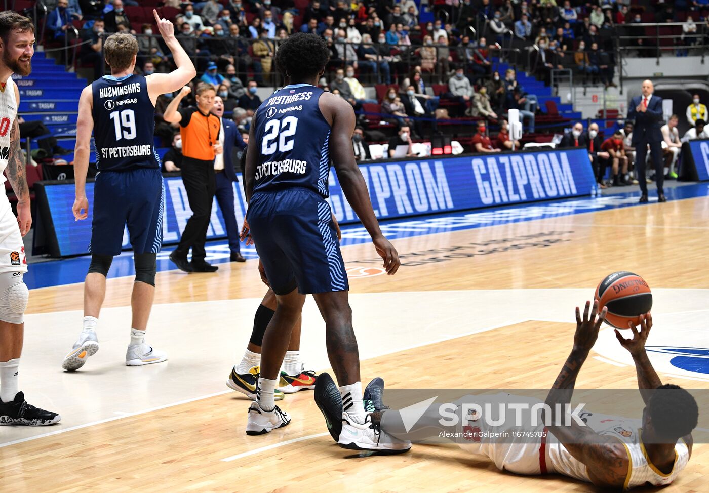 Russia Basketball Euroleague Zenit - Monaco