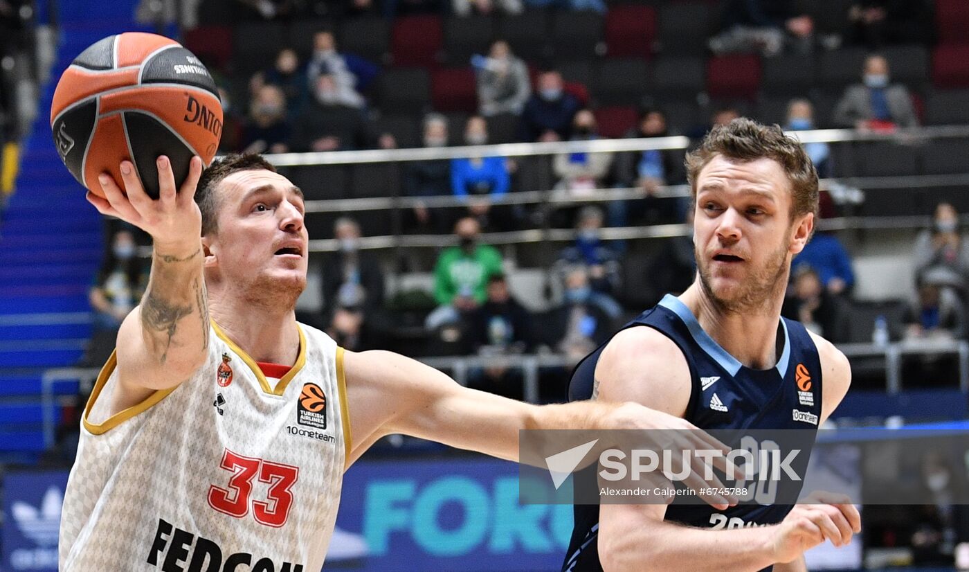 Russia Basketball Euroleague Zenit - Monaco