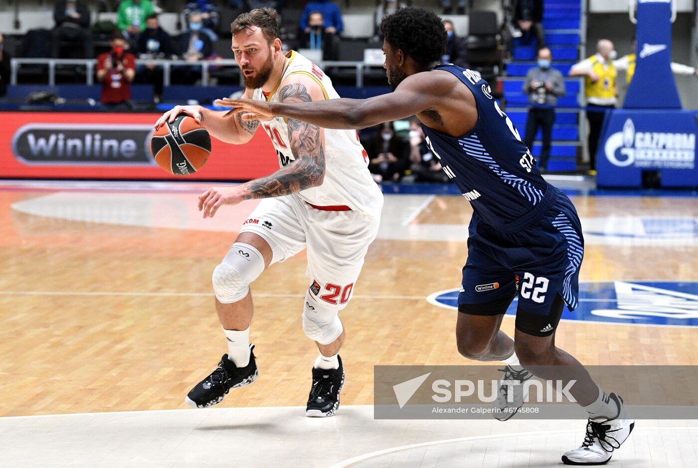 Russia Basketball Euroleague Zenit - Monaco