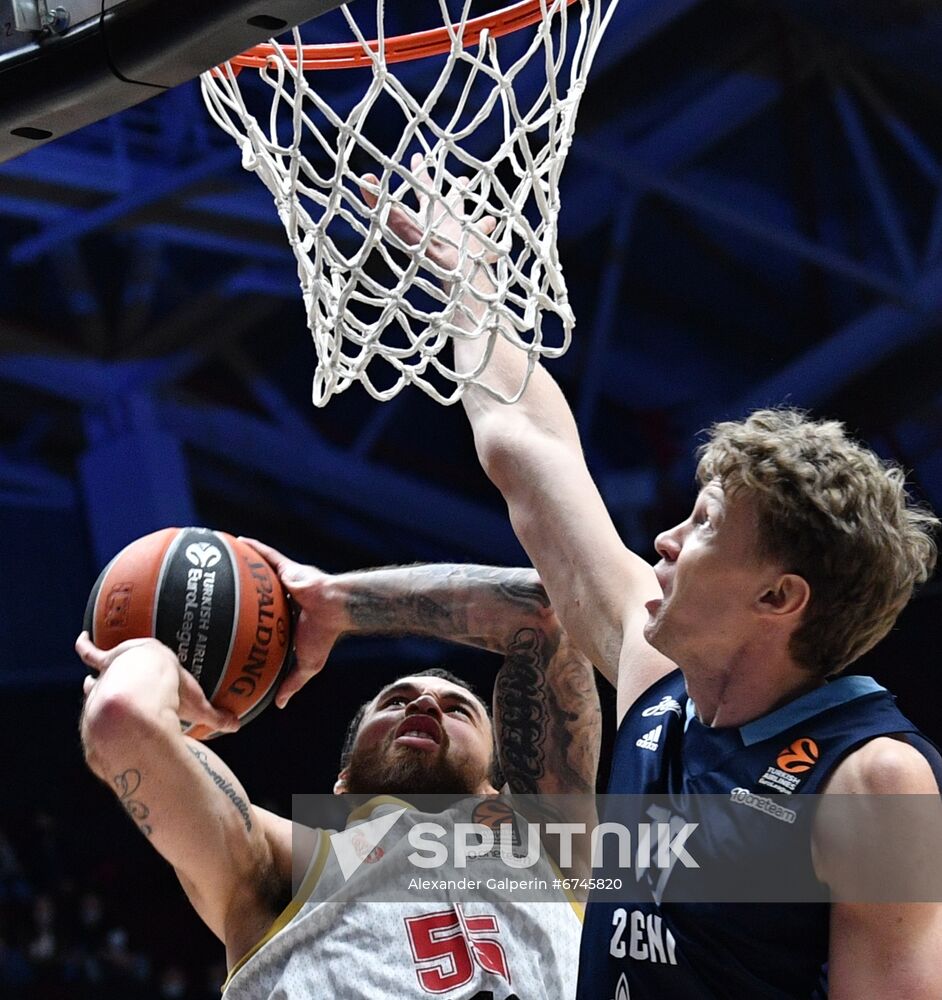 Russia Basketball Euroleague Zenit - Monaco