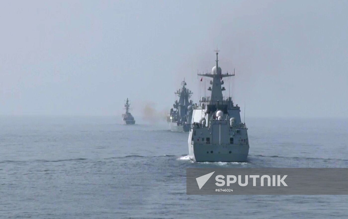 Iran Russia China Naval Drills