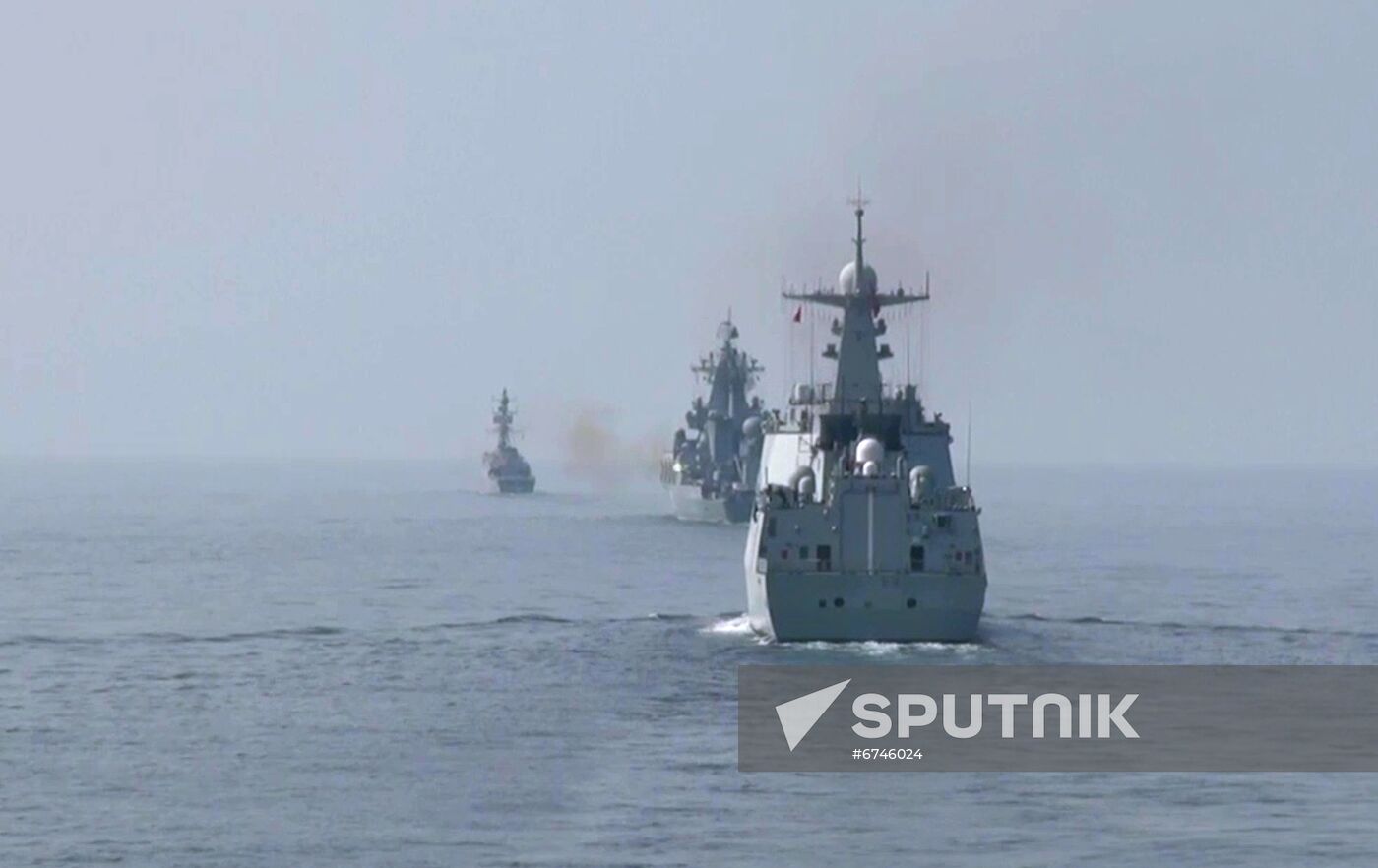 Iran Russia China Naval Drills