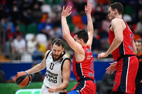 Russia Basketball Euroleague CSKA - Olimpia