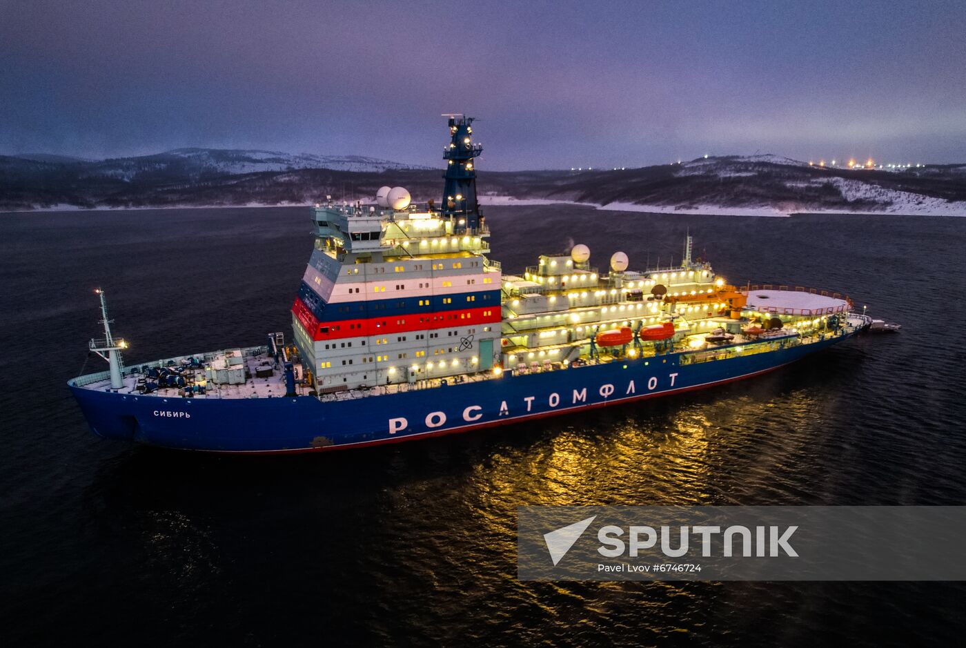 Russia Sibir Nuclear Icebreaker