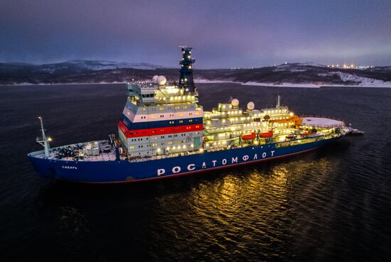 Russia Sibir Nuclear Icebreaker