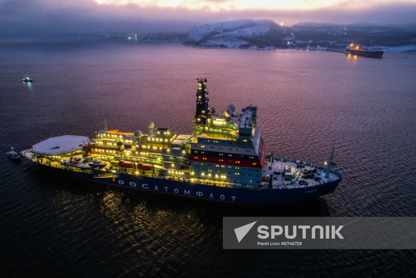 Russia Sibir Nuclear Icebreaker