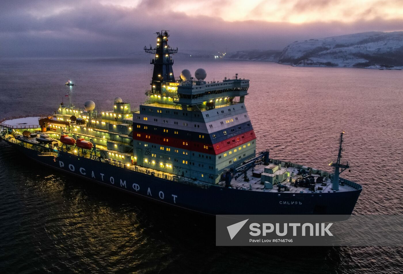 Russia Sibir Nuclear Icebreaker