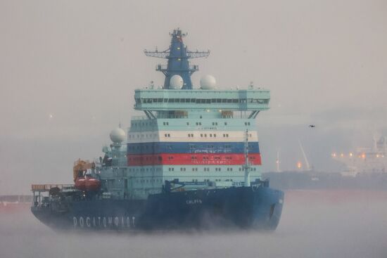 Russia Sibir Nuclear Icebreaker