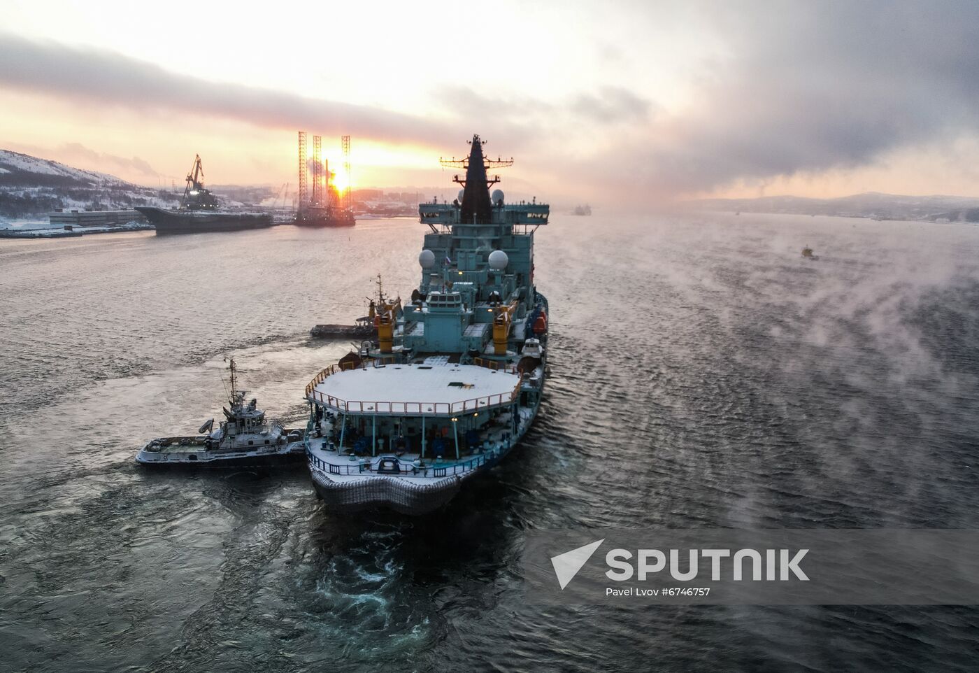 Russia Sibir Nuclear Icebreaker