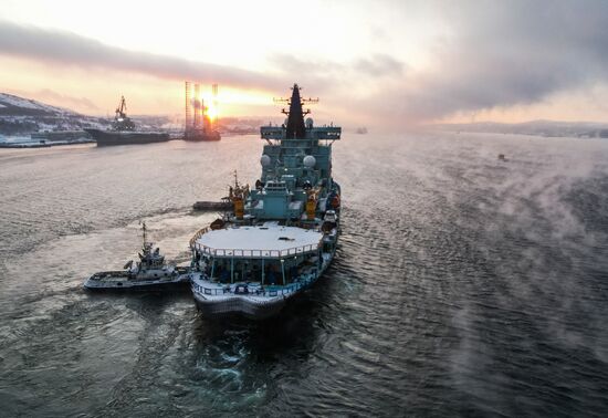 Russia Sibir Nuclear Icebreaker
