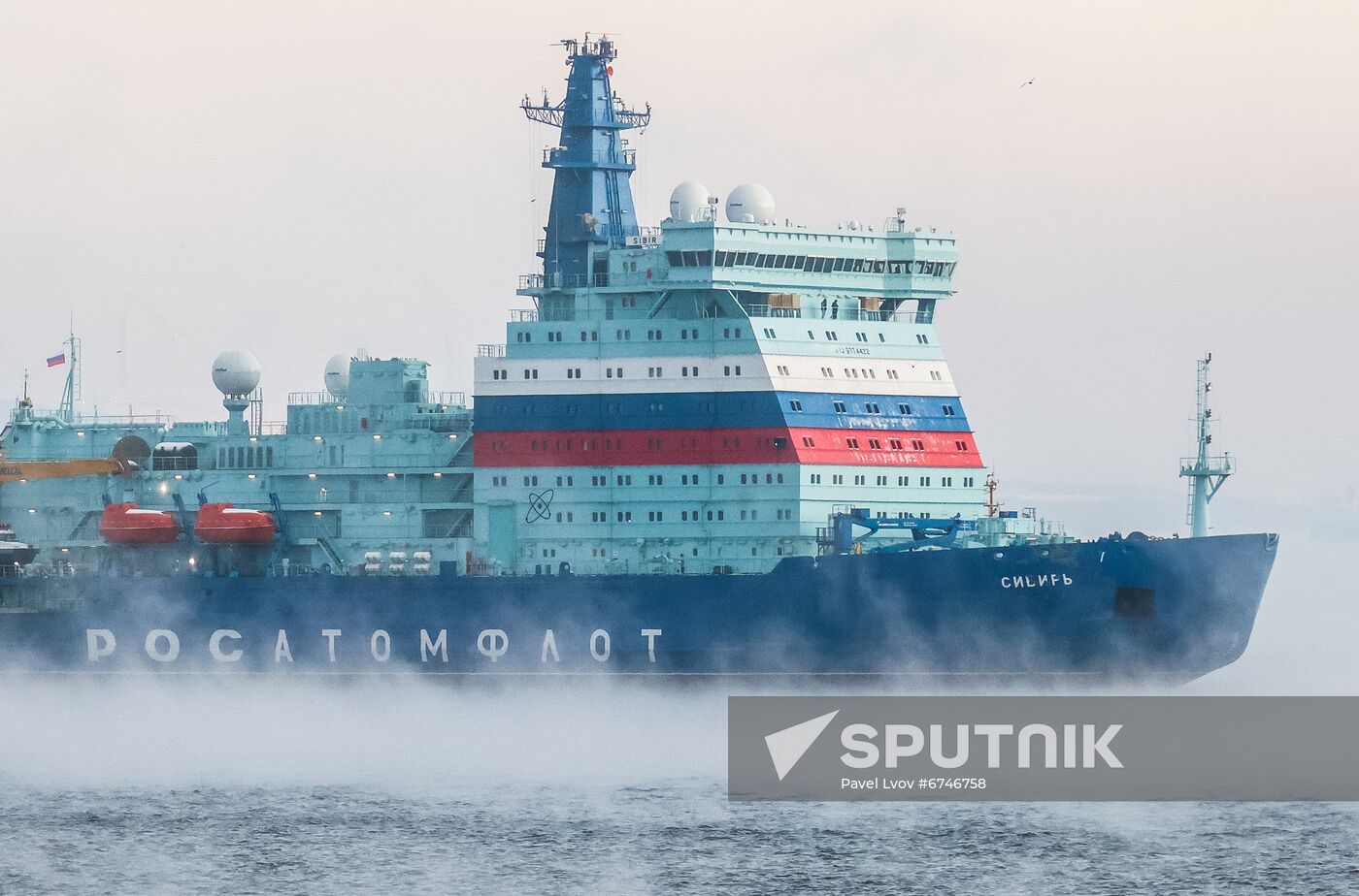 Russia Sibir Nuclear Icebreaker