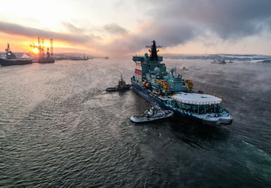 Russia Sibir Nuclear Icebreaker