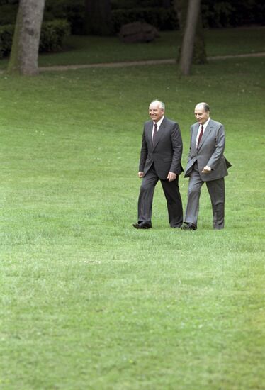 Mikhail Gorbachev's visit to France