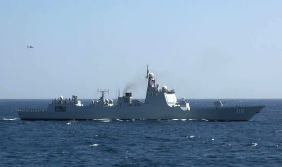 Arabian Sea Russia China Naval Drills