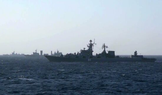 Arabian Sea Russia China Naval Drills