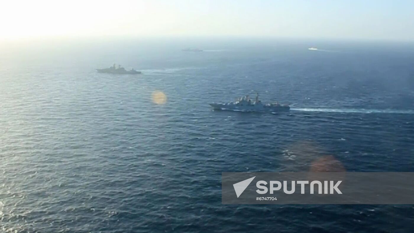 Arabian Sea Russia China Naval Drills