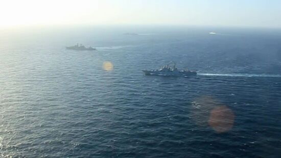 Arabian Sea Russia China Naval Drills