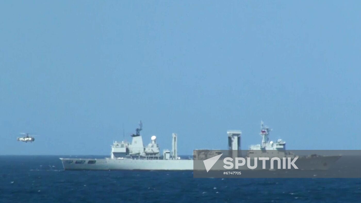 Arabian Sea Russia China Naval Drills