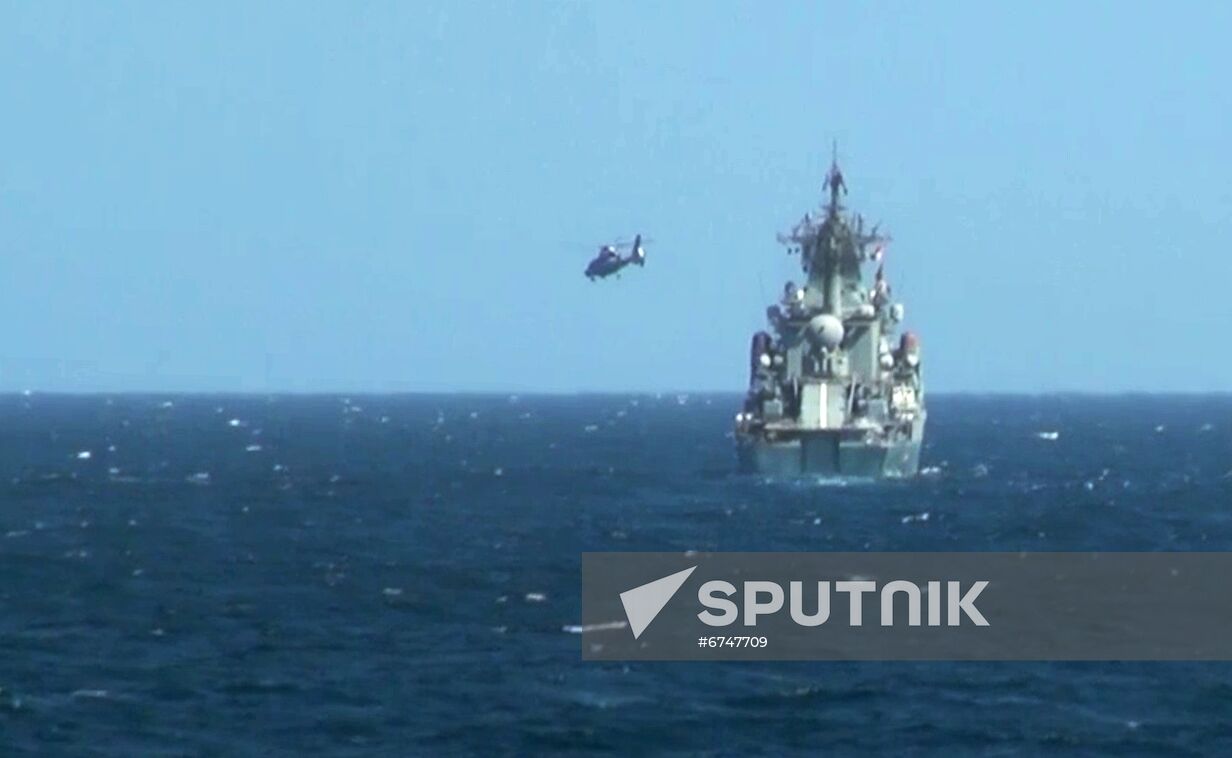 Arabian Sea Russia China Naval Drills