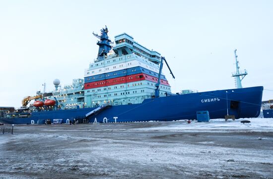 Russia Sibir Nuclear Icebreaker