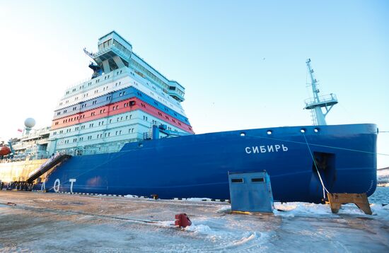 Russia Sibir Nuclear Icebreaker