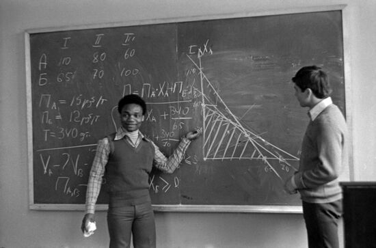 Tanzanian student of Moscow Institute of Steel and Alloys