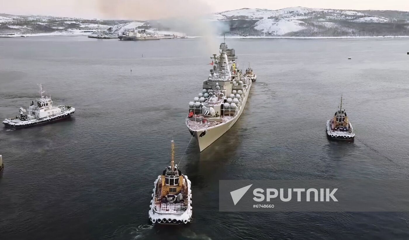 Russia Northern Fleet Drills