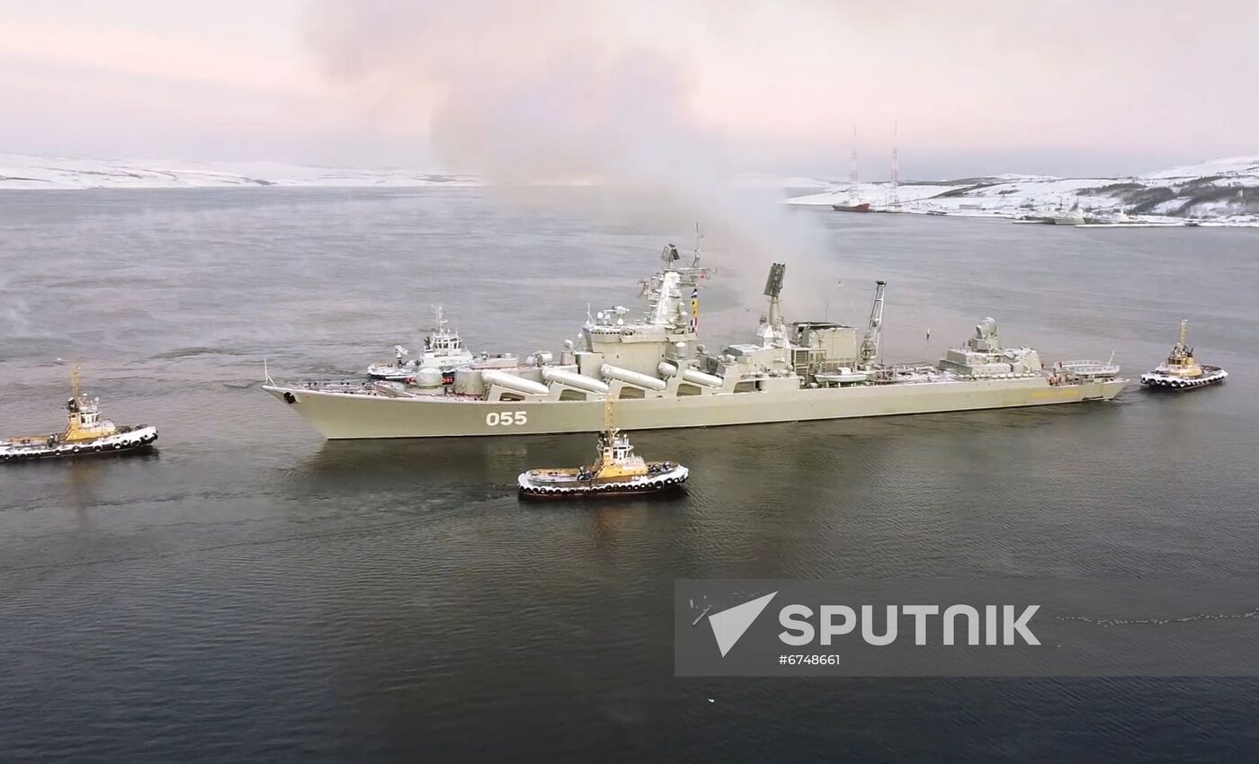 Russia Northern Fleet Drills