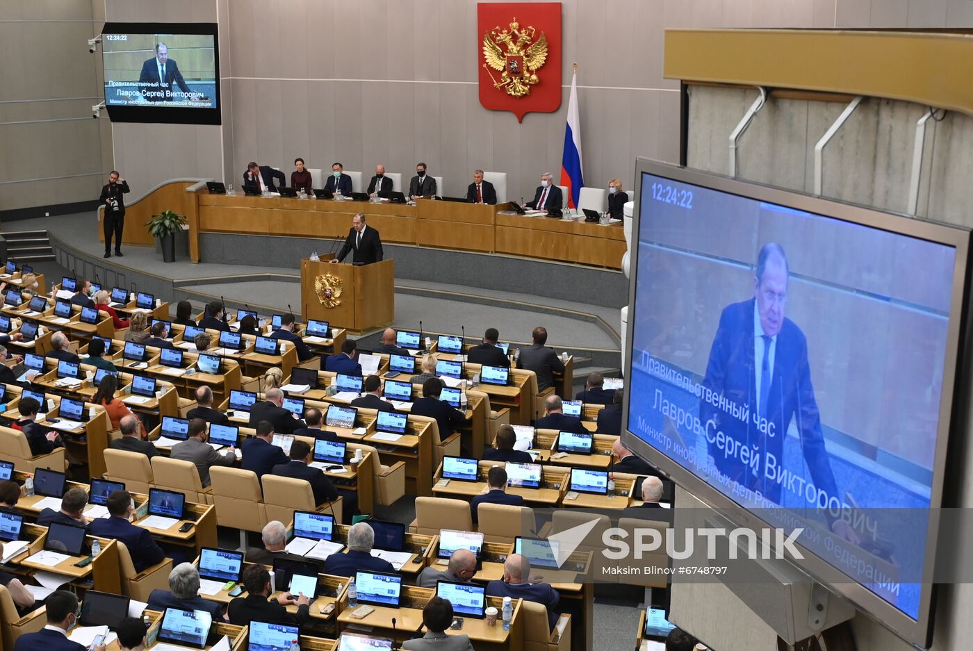 Russia Lavrov Parliament