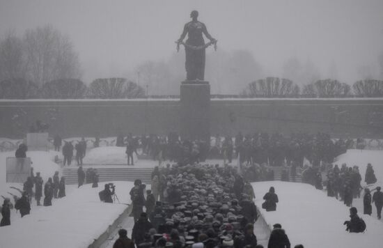Russia WWII Leningrad Siege Breakthrough Anniversary