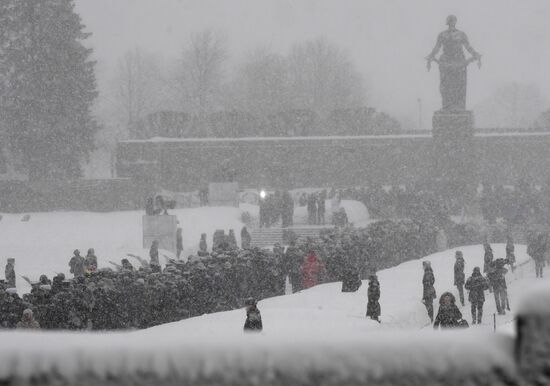 Russia WWII Leningrad Siege Breakthrough Anniversary