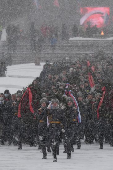 Russia WWII Leningrad Siege Breakthrough Anniversary