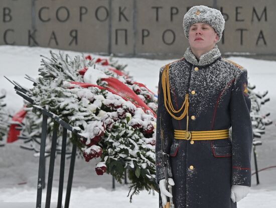 Russia WWII Leningrad Siege Breakthrough Anniversary