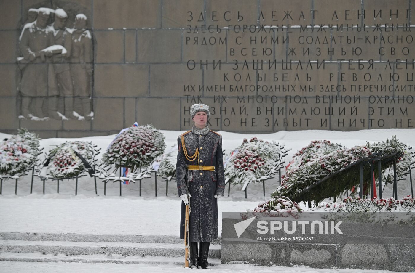 Russia WWII Leningrad Siege Breakthrough Anniversary