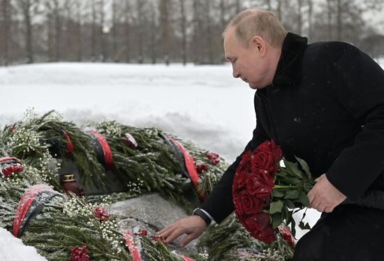 Russia WWII Leningrad Siege Breakthrough Anniversary