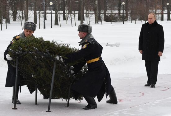 Russia WWII Leningrad Siege Breakthrough Anniversary