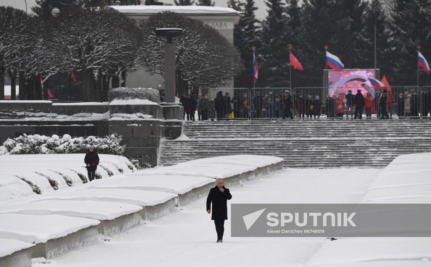 Russia WWII Leningrad Siege Breakthrough Anniversary