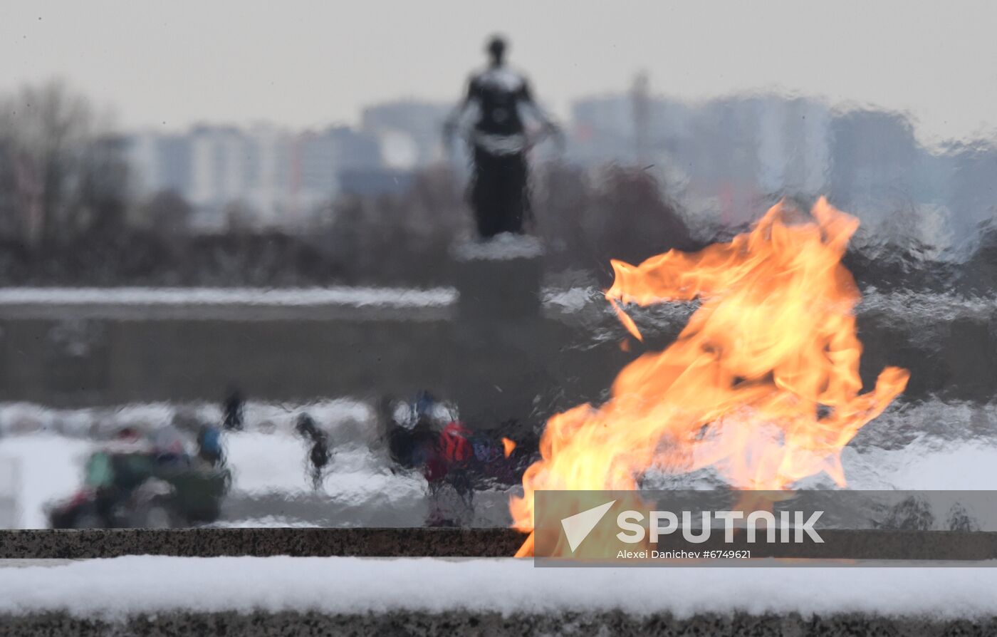 Russia WWII Leningrad Siege Breakthrough Anniversary