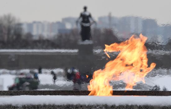 Russia WWII Leningrad Siege Breakthrough Anniversary