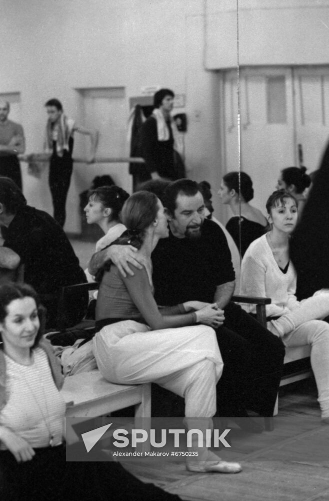 Soviet ballerina Maya Plisetskaya and French choreographer Maurice Bejart