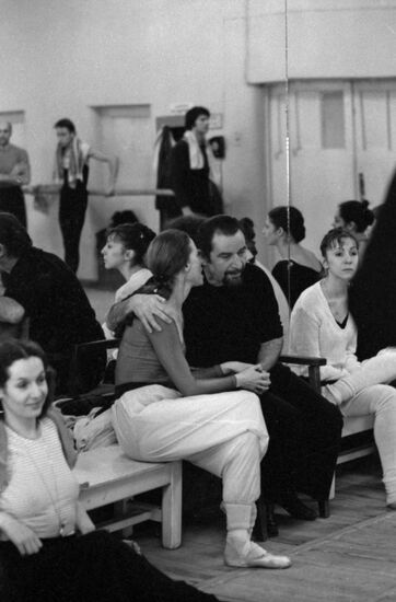 Soviet ballerina Maya Plisetskaya and French choreographer Maurice Bejart