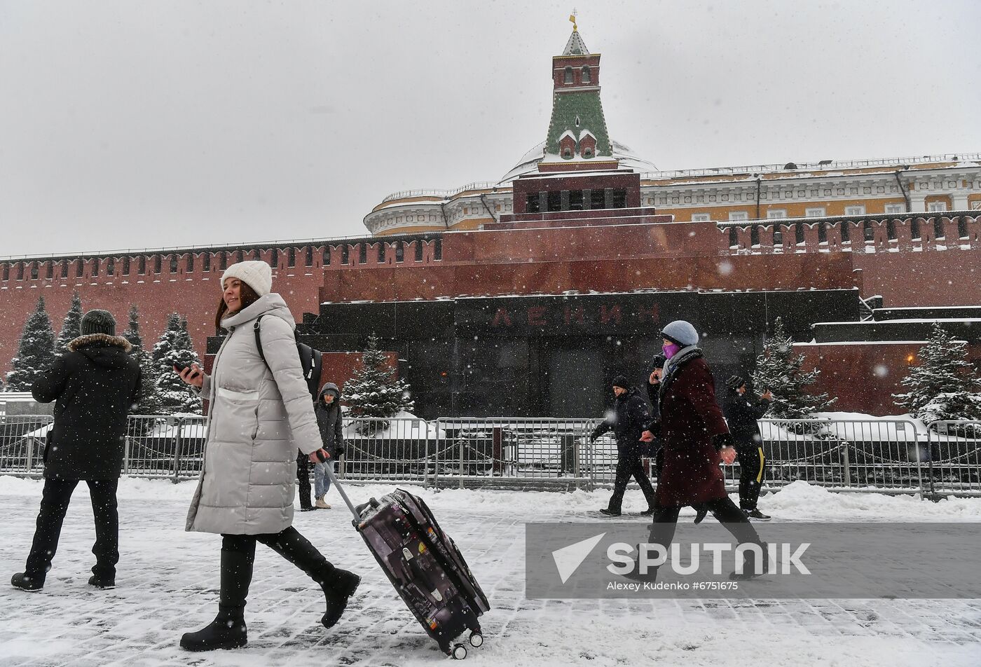 Russia Lenin Mausoleum Maintenance Work