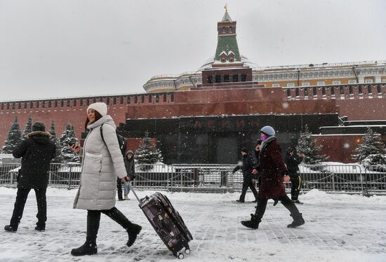 Russia Lenin Mausoleum Maintenance Work