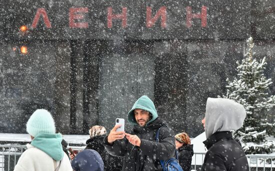 Russia Lenin Mausoleum Maintenance Work