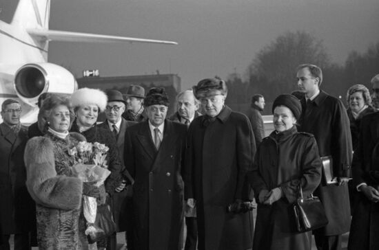 Minister of Foreign Affairs of Spain Francisco Fernandez Ordonez visits USSR