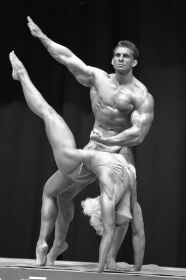 Man and Woman 1989 International Body-Building Competition