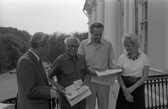 Indian author Indu Prakash Singh visits USSR