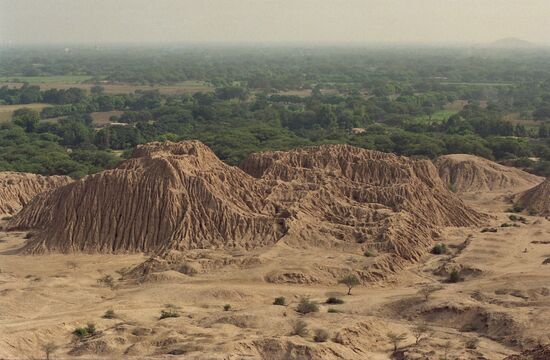 Mud brick pyramids in Tucume