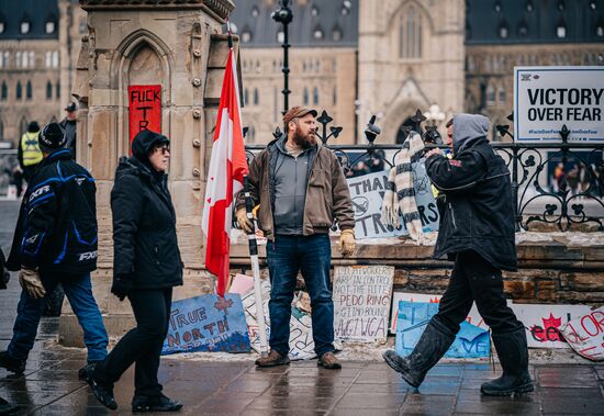 Canada Truck Drivers Protest